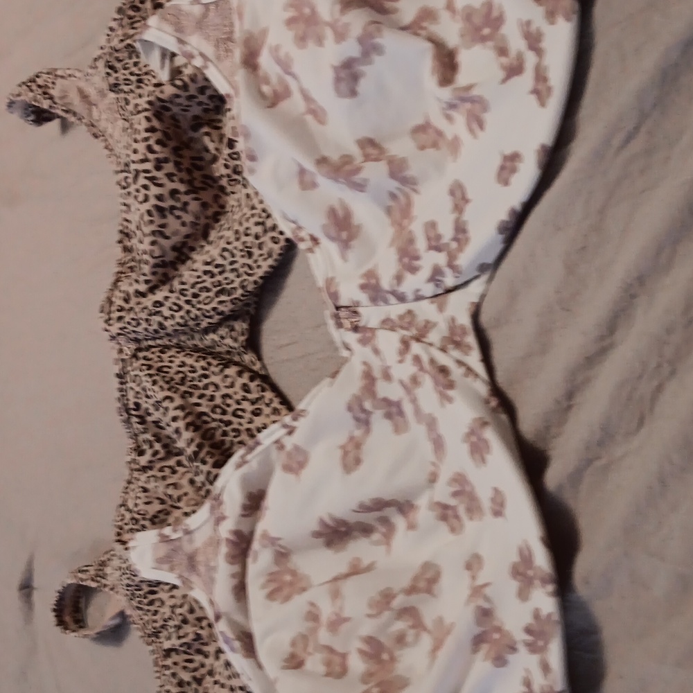 Bali Classic White w/ Lilac Bra and Animal Print Bra